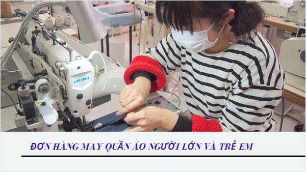Tuyển dụng đơn hàng may và gia công cắt chỉ quần áo phụ nữ và trẻ em – BV1808